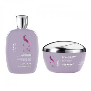 Set pentru netezire Alfaparf Milano Semi Di Lino Sampon 250 ml + Masca 200 ml