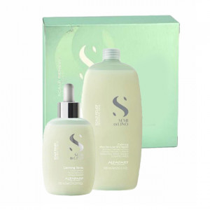 Set pentru scalp sensibil Alfaparf Milano Calming Sampon 1000 ml + Tonic Calmant 125 ml - Img 2