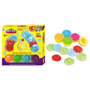 Set plastilina pentru modelat, cu accesorii tip stampila - Img 2