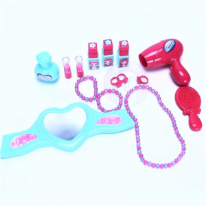 Set trusa de machiaj Fashion Girls de Jucarie cu accesorii, roz - Img 5