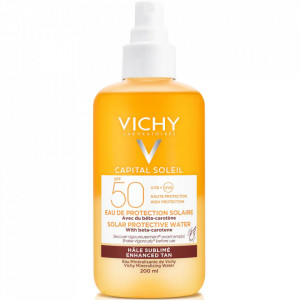 Apa de protectie solara pentru un bronz sporit SPF 50 Vichy Capital Soleil, 200 ml