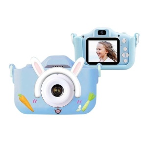 Aparat Foto Digital pentru Copii cu Design Iepuras - Camera Reincarcabila cu Jocuri si Ecran Interactiv - Img 6