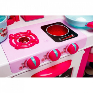 Bucatarie de jucarie Kids Chef cu accesorii, roz - Img 4