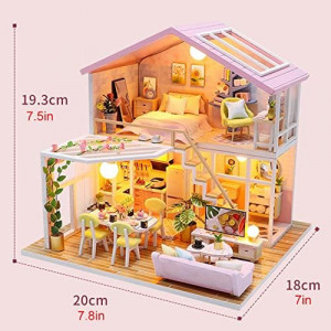 Casuta De Asamblat Family DIY in miniatura, Joc interactiv, educational - Img 3