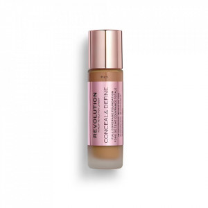 Makeup Revolution, Conceal & Define, Oil Free, Cream Foundation, F 12.5, 23 ml