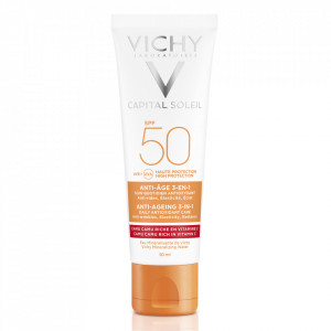 Crema antioxidanta anti-rid 3 în 1 SPF 50+ Capital Soleil Vichy