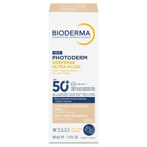 Crema de fata cu protectie solara SPF 50+ Photoderm Xdefense Ultra Fluid Fototip 1 Bioderma, 40 ml