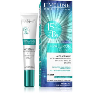 Crema de ochi Eveline Cosmetics anti-rid Hyaluron Clinic B5