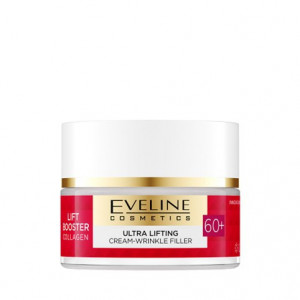 Cremă de umplere a ridurilor ultra lifting Lift Booster Colagen de la Eveline Cosmetics, + 60, 50 ml