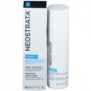 Crema de zi pentru ten gras SPF 40 NeoStrata Clarify Sheer Hydration, 50 ml