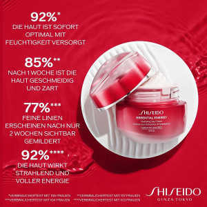 Crema de zi Shiseido, Essential Energy, Day, Cream, For Face, SPF 20, 50 ml - Img 4