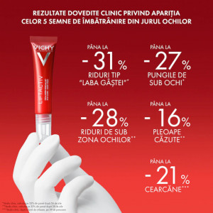 Crema cu efect antirid pentru conturul ochilor Vichy Liftactiv Collagen Specialist, 15ml
