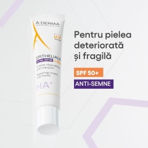 Crema reparatoare cu factor de protectie SPF50+ Epitheliale Ultra Repair, 40 ml, A-Derma