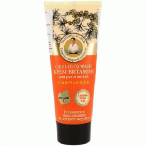 Crema vitaminizanta pentru maini si unghii cu ulei de catina, Bunica Agafia