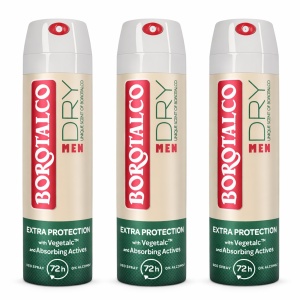 Deodorant Spray Borotalco Men Original, 3 x 150 ml