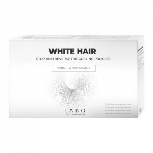 Tratament impotriva incaruntirii parului pentru femei White Hair, 40 fiole, Labo