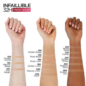 Fond de ten rezistent la transfer L'Oreal Paris Infaillible 24H Fresh Wear, 30 ml - Img 3