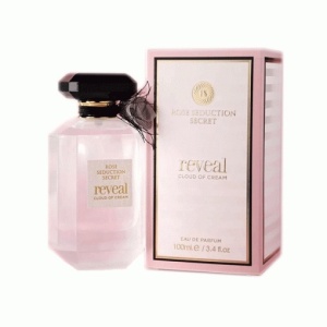 Fragrance World Rose Seduction Secret Reveal Cloud of Cream, Apa de Parfum, Femei, 100 ml