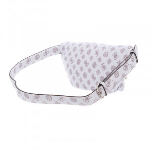 Geanta belt bag Guess, Model Utility Vibe alb cu imprimeu logo - Img 2