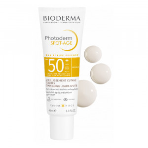Gel-crema cu efect antioxidant impotriva petelor brune Photoderm Spot-Age, SPF 50+, 40 ml, Bioderma