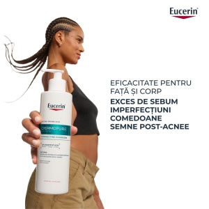 Gel de curatare regenerant cu 2% acid salicilic Dermo Pure, 400 ml, Eucerin