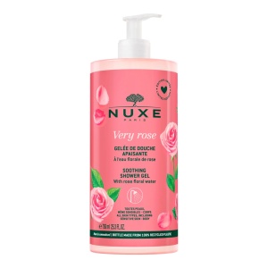 Gel de dus calmant Nuxe Very Rose, pentru toate tipurile de piele, 750 ml