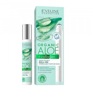 Gel hidratant pentru conturul ochilor Eveline Cosmetics Organic Aloe + Collagen