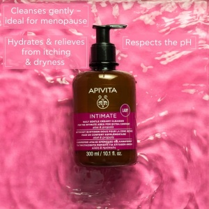 Gel igiena intima extra protectie Apivita  Intimate Plus Cleansing, 300 ml