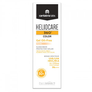 Gel pentru protectie solara cu SPF 50+ Heliocare 360 ​​Color, Nuanta Pearl, 50 ml, Cantabria Labs