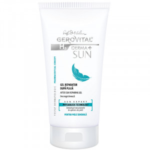 Gel reparator dupa plaja Gerovital H3 Derma+ Sun, 150 ml