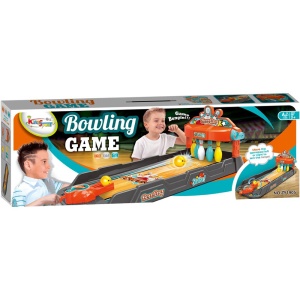 Joc Bowling Interactiv pentru Copii, cu pista si bile colorate, 73×24×8 cm