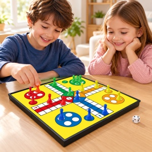 Joc magnetic Ludo Nu te supara, frate, tabla pliabila 33.5 cm, 2-4 jucatori, 3 ani+ - Img 4