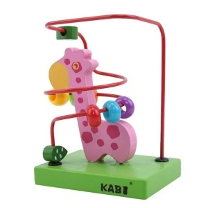 Joc Motric Labirint Montessori, din Lemn, Girafa, Kabi