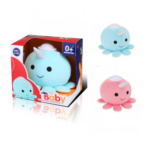 Jucaria de plus Octupus cu sunete si lumini albastru
