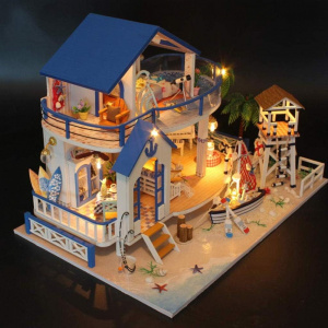 Kit DIY Casa de pe plaja Legend Of The Blue Sea- Set Complet cu Mobilier si Accesorii