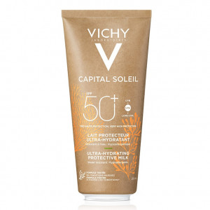 Lapte de protectie solara pentru fata si corp SPF 50+ conceput sustenabil Capital Soleil Vichy