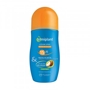 Lotiune spray pentru protectie solara Elmiplant cu Unt de Shea SPF 15
