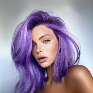 Masca colorata pentru par blond GK HAIR, Bombshell, Lavander
