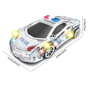 Masina de Politie cu Telecomanda - Model 1:18, Lumini si Directie 4-Way, pentru Copii 3+ Ani