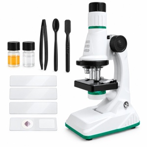 Microscop educational pentru copii, set STEM cu accesorii pentru experimente, 6 ani+ - Img 2