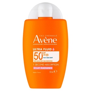 Pachet Avène – Fluid protectie solara fata Ultra Radiance SPF 50+, 50 ml + Ulei satinat protectie solara SPF 30, 200 ml + Lotiune protectie solara copii SPF 50+, 250 ml