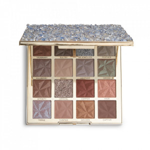 Paleta farduri de ochi Makeup Revolution Pro Ultimate Crystal, 16x1.5g - Img 2