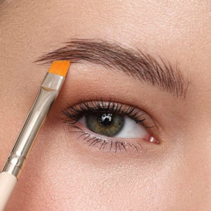 Pensula pentru machiajul sprancenelor si aplicarea creionului de ochi Eveline Cosmetics - Img 5