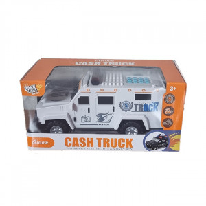 Pusculita electronica sub forma de masina de politie Cash Truch cu pin si lumini - Img 6