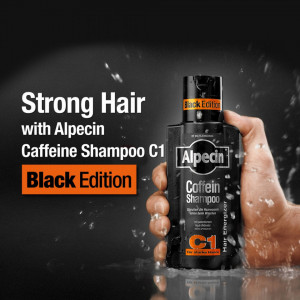 Sampon Alpecin Caffeine C1 Black Edition pentru reducerea caderii parului, 250 ml