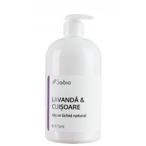 Sapun lichid natural cu lavanda si cuisoare, Sabio