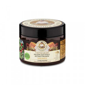 Sapun natural pentru par si corp cu Miere si Ulei de Pin, 300 ml, Bunica Agafia