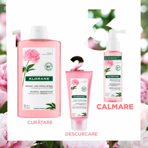 Ser calmant cu extract de bujor Bio, Klorane, 100 ml