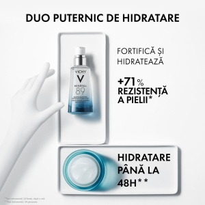 Serbet pentru ten hidratant si matifiant Mineral 89 Vichy, 50 ml