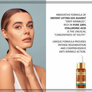 Serum Eveline SOS Active 100% Hyaluronic Acid, 18 ml - Img 3